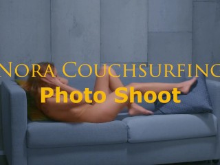 Hairy Big Pussy Lips girl Behind the scenes photo shoot