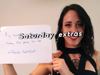 Handsome British skank gagged and dommed by big cock