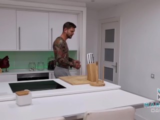 Hard sex with cum in mouth - Mariana Martix and Juan Lucho - Europe Tour 1