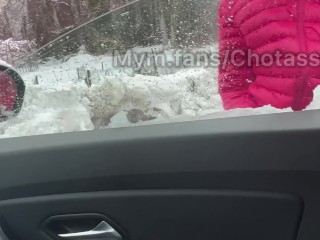 HARDCORE ANAL CUL À LA BOUCHE À Une Auto-stoppeuse Qui Est à Court D’essence Pour Noël
