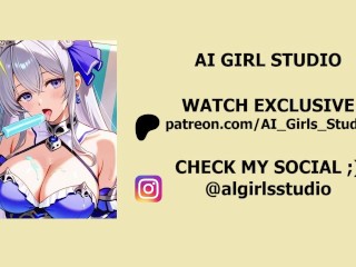 Hatsune Miku got her both holes drilled hentai animation