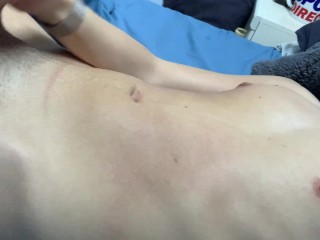 Having a quickie after school naked (HOT CUMSHOT)