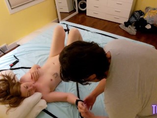He tied me to the bed and gave me two mind-blowing orgasms in a row - Jess &amp; James