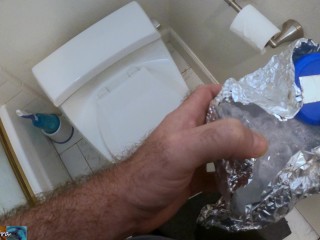 Helping stepson to get a sperm sample with my ass and pussy