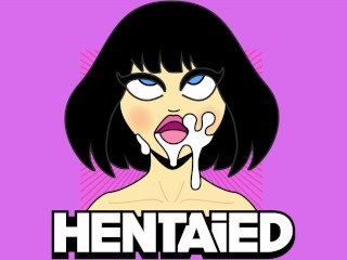 HENTAIED - Future Technology - Best Blowjob from Beautiful Redhead Robot &amp; Extreme Bukkake