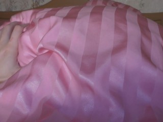 Hidden creampie slut-girl pussy under blanket! No-condoms no birth control pills