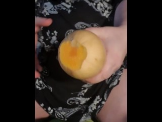 Holly Willington BBW stretches her pussy for you with a huge Butternut Squash