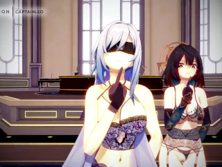 Honkai Star Rail 💦 FU Xuan x Jingliu Hardcore Xueyii Milf Rizz HARDCORE  Anime R34 Porn Sex