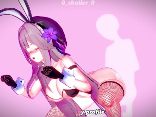 Honkai Star Rail - Herta receives dressed as a bunny