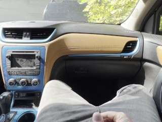 Horny Car Pee And Cum