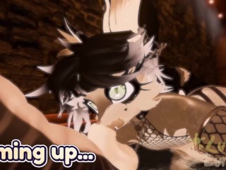 Horny Femboy Foxy Couldn't Hold Back...