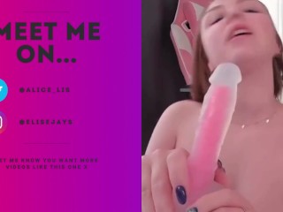 Hot college girl got her real orgasm with dildo and fingers