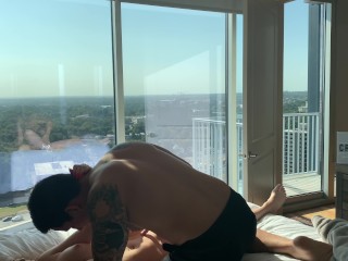  Hot Couple Passionate Fuck With Stunning City Views