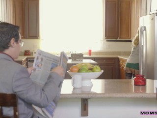 Hot &amp; Horny Milf Alexis Fawx Double Dips Gets Stepsons Creampie after husband's Facial