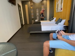 Hot Maid Fucks Her Boss's Ass for Extra Cash