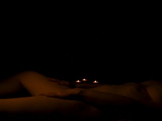 Hot sensual and erotic closeup of sex at night with amateur couple