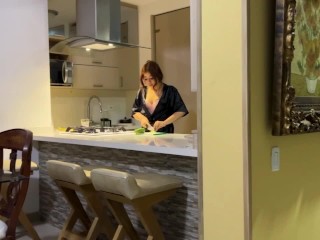Housewife CelesteAlba gets fucked by masked burglar with big cock who breaks into her house