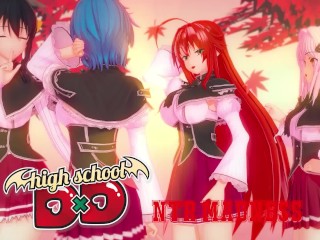 HS DXD NTR Madness 2 | Rias and Akeno Fucking in the Library | Full movie on patreon: Fantasyking3