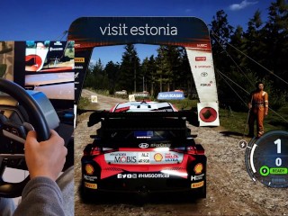 Hyundai I20 Rally1 in Rally Estonia with wheelcam