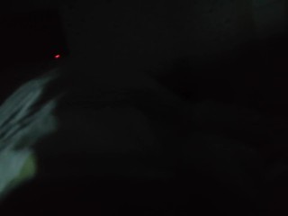 I climbed under the covers at night to the boyfriend, blowjob and dirty talk, mouthful of cum
