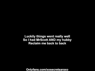 I get a double reclaim from my boyfriend and husband after a date