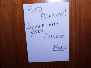 I had to share the same single bed with my Stepsister