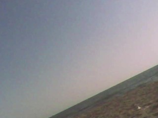 I pull out and JERK OFF my COCK in front WOMAN in the PUBLIC BEACH - DICK FLASH