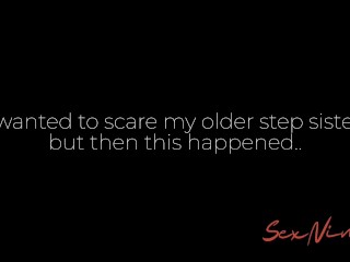 I Wanted to Prank my Step-Sister while Hiding In the Closet but She Starts Masturbating