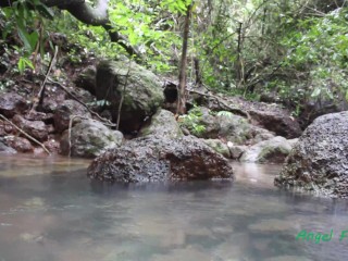 I WENT IN JUNGLE FOR GET FUN, SWIM NAKED, MASTURBATE AND PISS IN PURE SPRING WATER