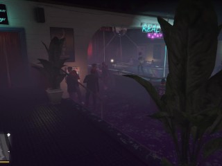 Interactuando con putas en GTA V  una de ellas me lleva a su casa