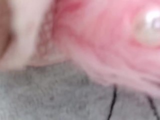 Italian stepmother with big ass in jeans goes shopping and shows you butt plug and small diaper