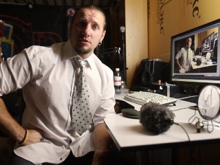 JerkVlog #27: I'm back and so hot that it's hard to talk! Sweet cumshot to another granny.