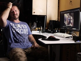 JerkVlog #30: bearded muscle daddy 4 days abstinence ending with huge unload to oldschool porn