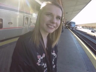 Jerry Picked Up Catarina Petrov The Train Station and Fucked her on the Train
