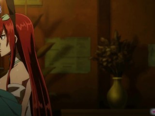 JOI Game - (Part 2) Fairy Tail Erza is ready for bed after a hot bath