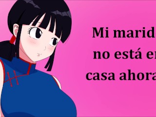 JOI hentai con Chichi (Milk). Ella quiere mucho semen (2 veces).