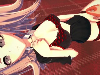 Junko Enoshima gets her pussy eaten before getting fucked from your POV - Daganronpa Hentai.