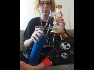 Just A Sexy Hippie Smoking Dabs