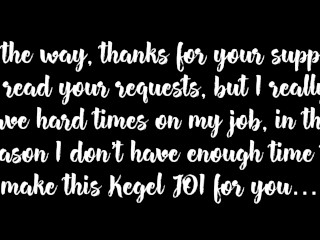 KEGEL EXERCISES JOI + ORGASM GIFT