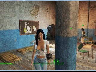 Knight Reese with a big cock. Satisfies the girls well | Fallout 4 Sex Mod