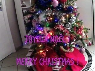 La mére Noël au gros cul passe un joyeux noël avec une bite !