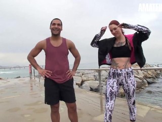 LASFOLLADORAS - Redhead Slut Silvia Rubi Picks Up Stranger To Ride His Cock - AMATEUREURO