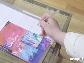 Lawyer CAUGHT! We fuck, otherwise your clients will know!: Sandy Lou (Porn from France)! SNAP-FUCK