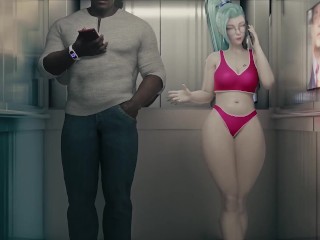 League Of Legends KDA Seraphine Askes Big Black Bull For Sex