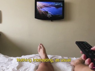 Let The Juicy Neighbor In My Hotel Room, Fucked Her And Cum Twice