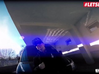 LETSDOEIT - Busty Czech PAWG Bounces Her Huge Tits On The SEX Bus