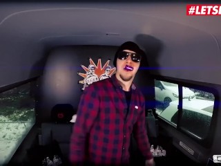 LETSDOEIT - Huge Tits German Mom Gets Fucked In The SEX BUS