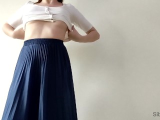lifted my skirt to feel his cock inside me.