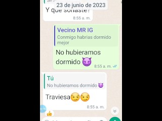 Linda tranny se hace de novio al vecino part1