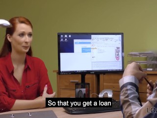 LOAN4K. Woman makes moneylenders cock hard that leads to hot humping